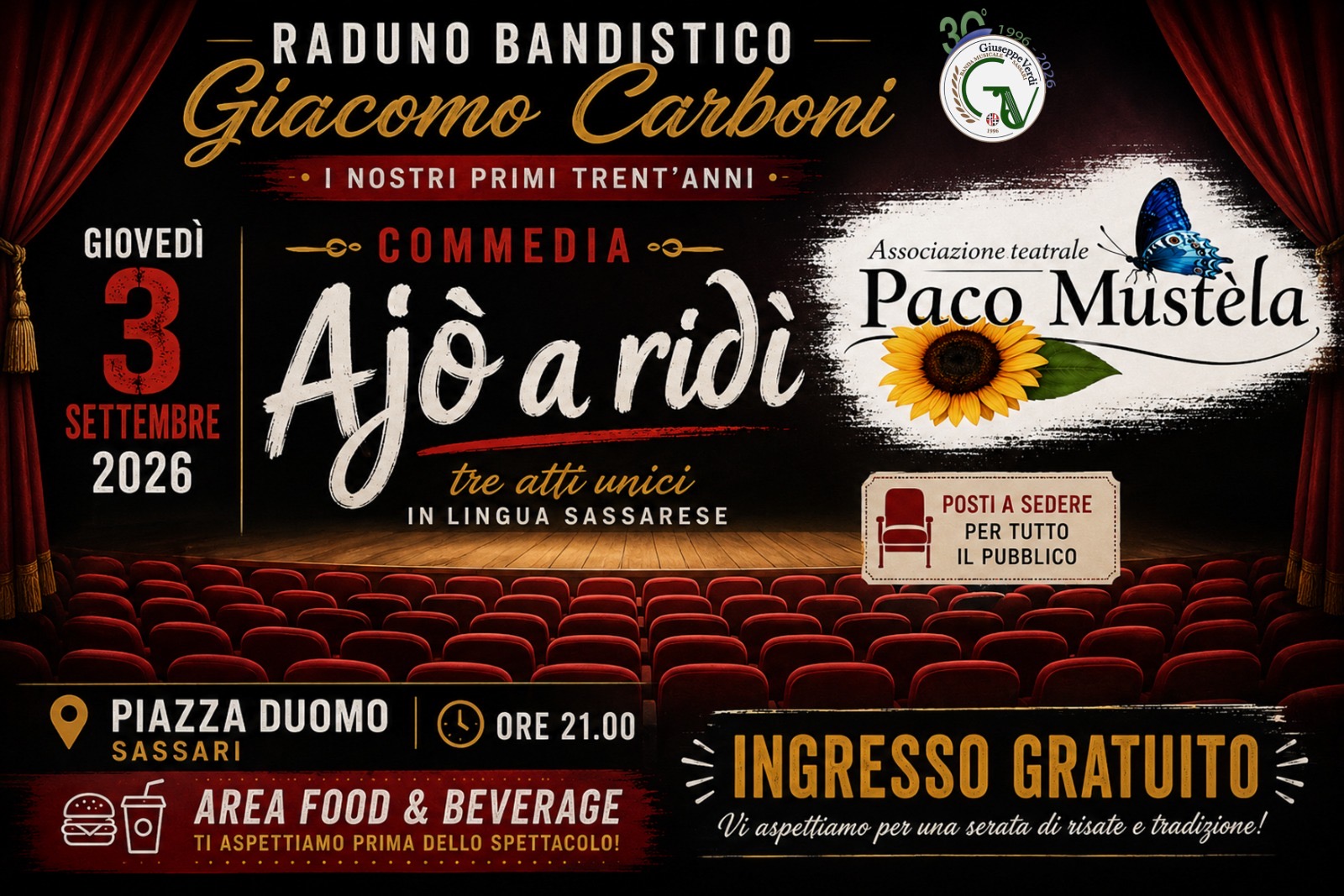 Locandina raduno bandistico 3 settembre